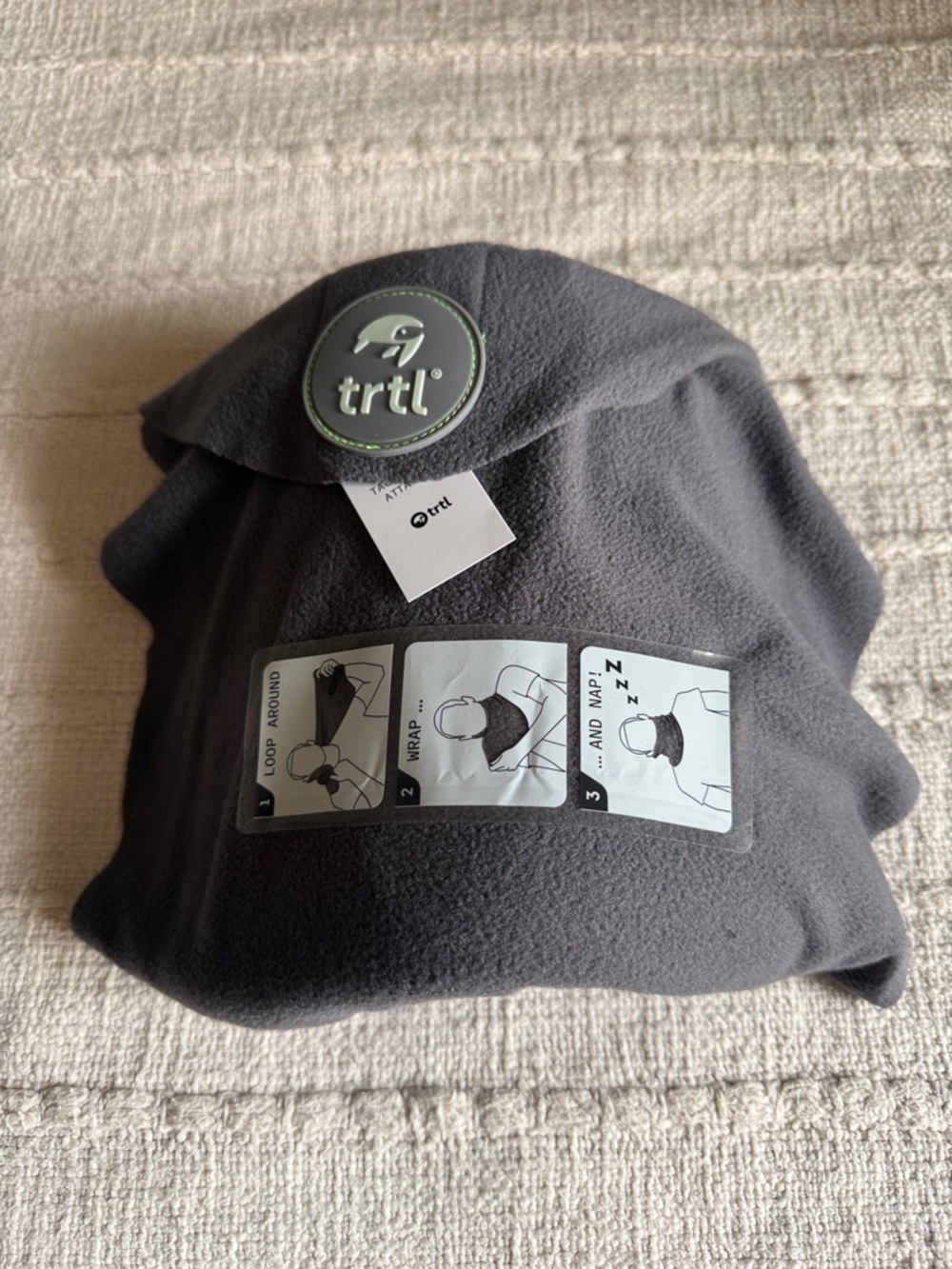 trtl Travel Pillow - Gray Neck Wrap